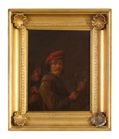 After David Teniers II (Flemish, 1610-1690), "The Topper Man with Pipe and Glass of Beer," 19th c.,