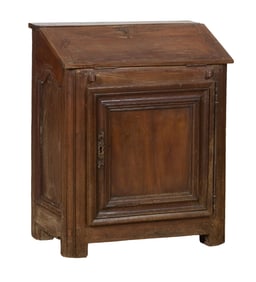 French Henri II Style Walnut Oratoire, early 19th c., H.- 35 1/2 in., W.- 29 1/2 in., D.- 18 in.