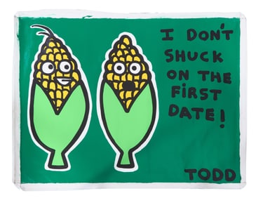 Todd Harris Goldman (American/Florida, b. 1969), "I Don't Shuck on the First Date," H.- 48 in., W.-