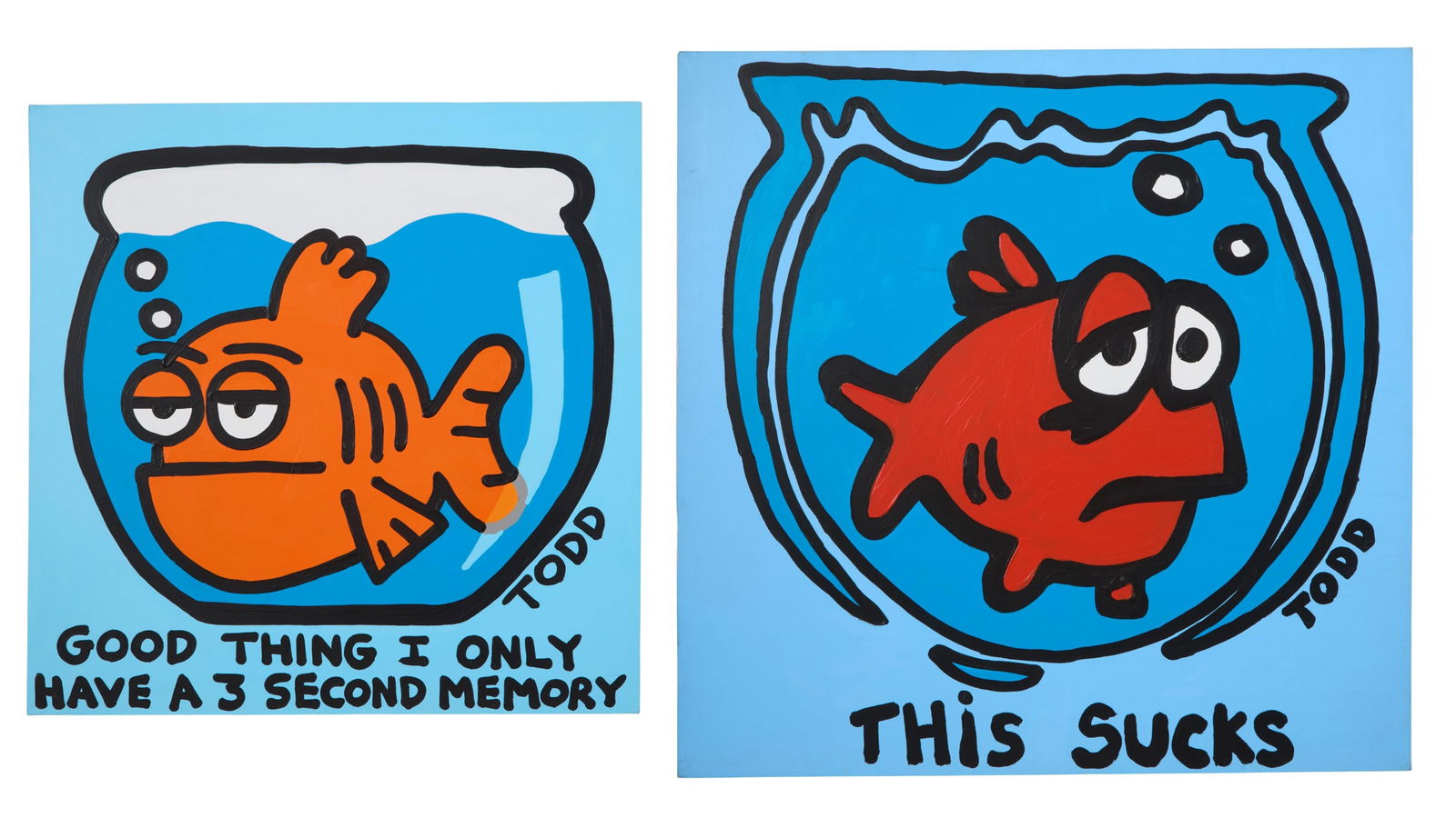 Todd Harris Goldman (American/Florida, b. 1969), "Good Thing I Only Have a 3 Second Memory," and (1 of 9)