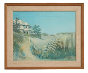 Jeanne Zephir (American, 1935-2024), "September Memory: Beach House in Dunes, Leominster,