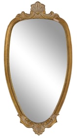 French Louis XV Style Gilt Mirror, 20th c., H.- 37 1/2 in., W.- 19 1/4 in., D.- 1 in.