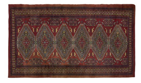 Semi-Antique Tribal Carpet, 3' 1 x 5' 4.
