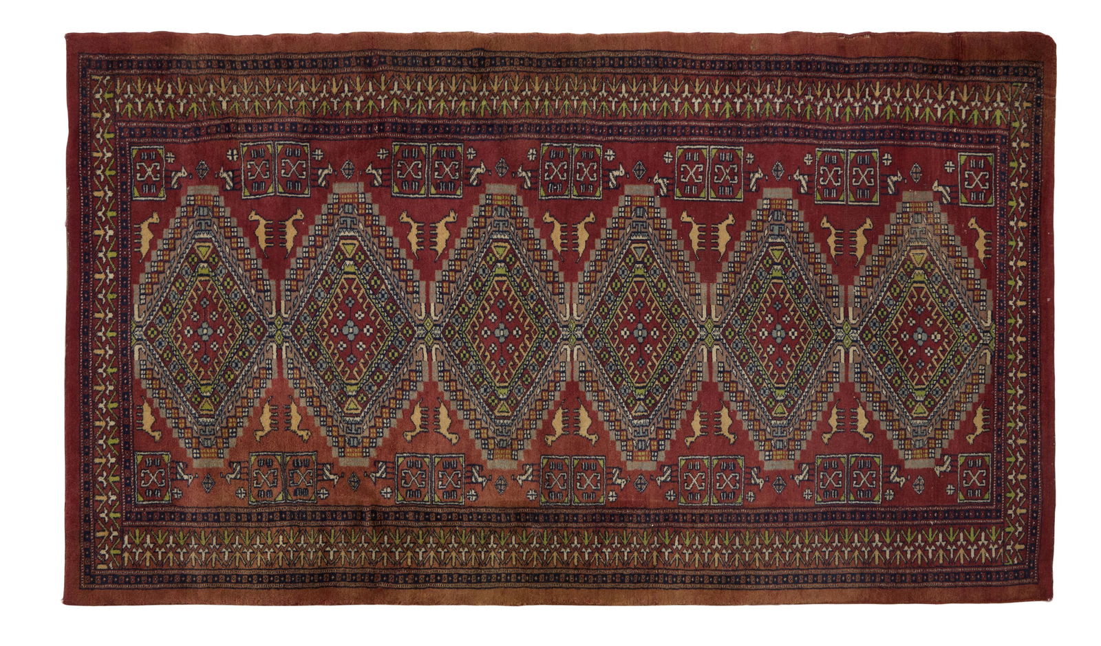 Semi-Antique Tribal Carpet, 3' 1 x 5' 4. (1 of 12)