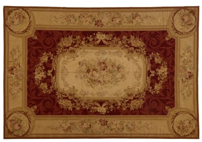 Louis Philippe Aubusson Needlepoint Carpet, 5' 10 x 8' 9.