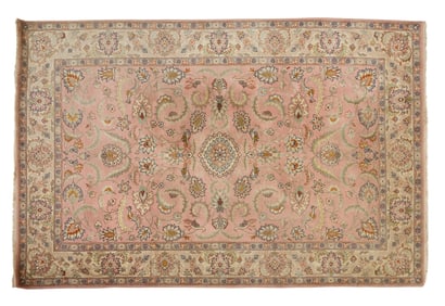 Vintage Tabriz Carpet, 5'11 x 8'10.