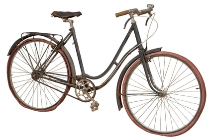 Vintage European Lady's Bicycle, early 20th c., H.- 38 in., W.- 64 in., D.- 16 in.