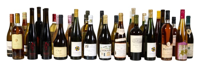 Thirty Five Bottles of White Wine (35 Pcs.)