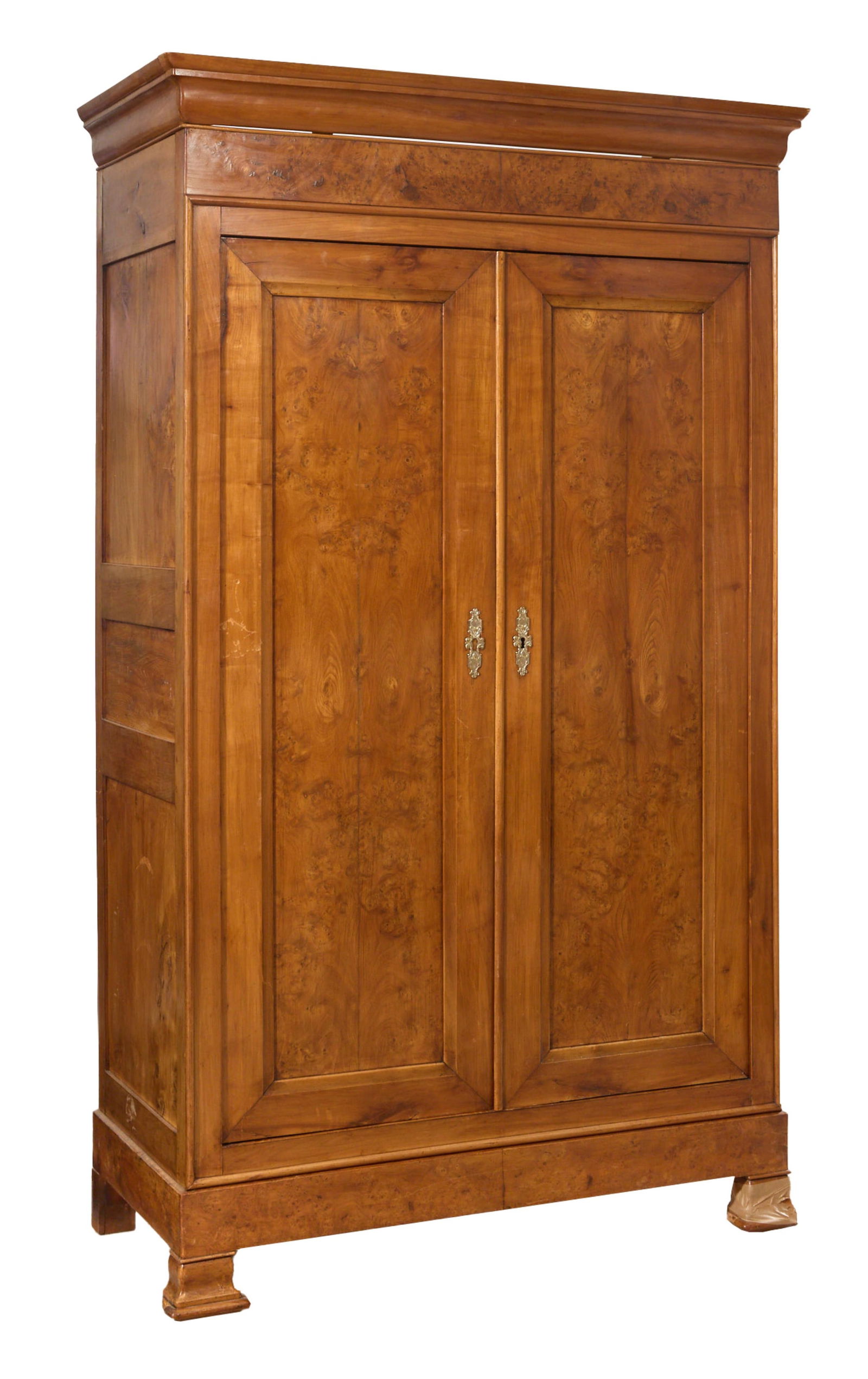 French Louis Philippe Burled Walnut Armoire, mid 19th c., H.- 89 in., W.- 52 in., D.- 24 1/2 in. (1 of 1)