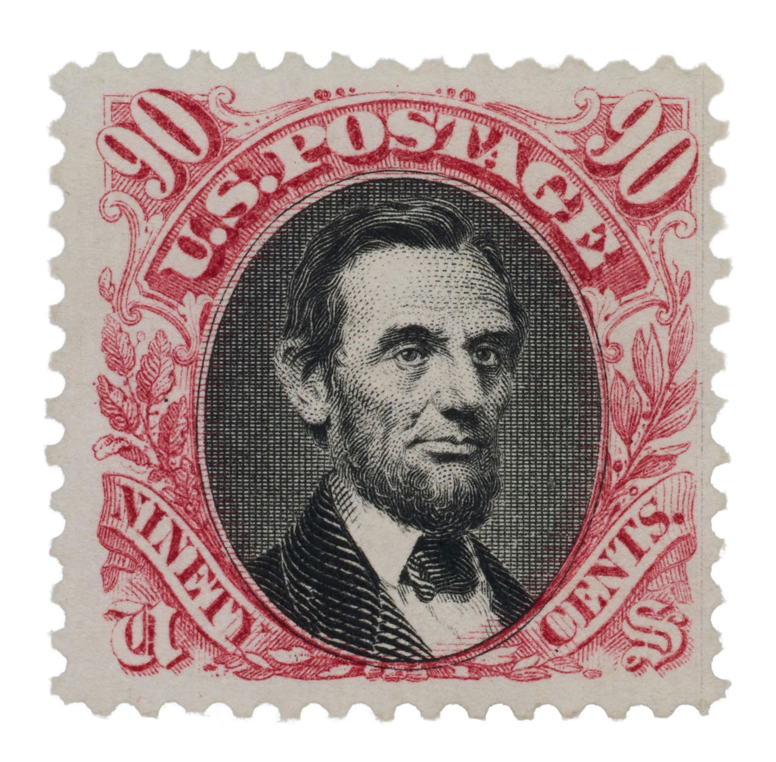 1875 U.S. 90¢ Abraham Lincoln Stamp