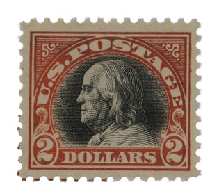 1920 U.S. $2 Benjamin Franklin Stamp