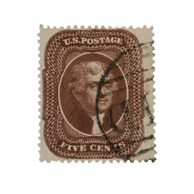 1857-1861 U.S. 5¢ Thomas Jefferson Stamp