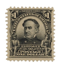 1903 U.S. $1 David G. Farragut Stamp