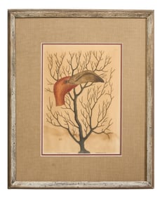 Mark Catesby (British, 1683-1749), "The Bill of the Flamingo with Gorgonian," pl. 74, from The