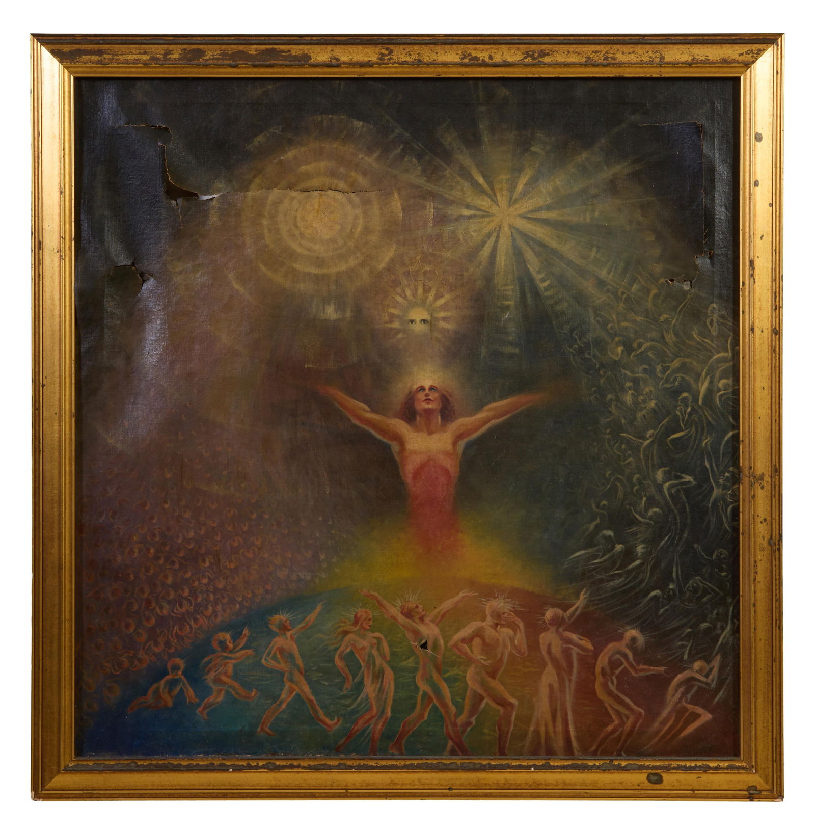 Anna Bell Culverwell/ "Columba Krebs" (American/New Jersey, 1902-1998), "Savior of the People," H.- (1 of 4)