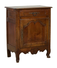 French Provincial Louis XV Style Walnut Confiturier, late 19th c., H.- 40 in., W.- 31 1/2 in., D.-