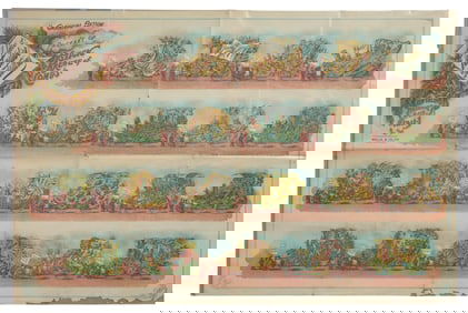 Mardi Gras Parade Bulletin, Mistick Krewe of Comus, "Familiar Quotations," 1911, H.- 28 in., W.- 42