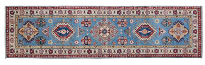 Uzbek Kazak Runner, 2' 8 x 9' 10.