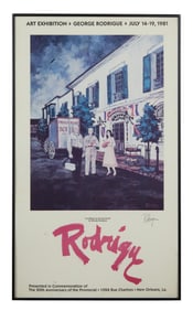 George Rodrigue (American/New Orleans, 1944-2013), "Ice Wagon at the Provincial," 20th Anniversary