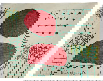 Willie White (American/Louisiana/Mississippi, 1908-2000), "Watermelon," H.- 22 in., W.- 28 in.