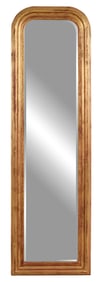 Louis Philippe Style Giltwood Dressing Mirror, 21st c., H.- 79 in., W.- 24 in.