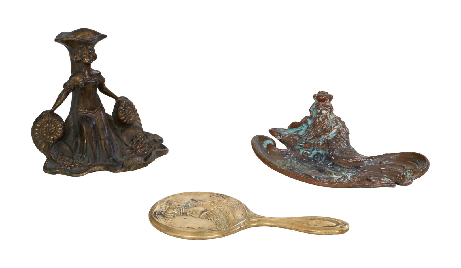 Three Mardi Gras Krewe Favors, Rex, 1908, 1909, and 1912, 1908- H.- 1 7/8 in., W.- 6 in., D.- 4 1/4 (1 of 7)