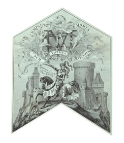 Mardi Gras Ball Invitation, Knights of Momus, 1872, H.- 9 1/2 in., W.- 7 1/2 in.