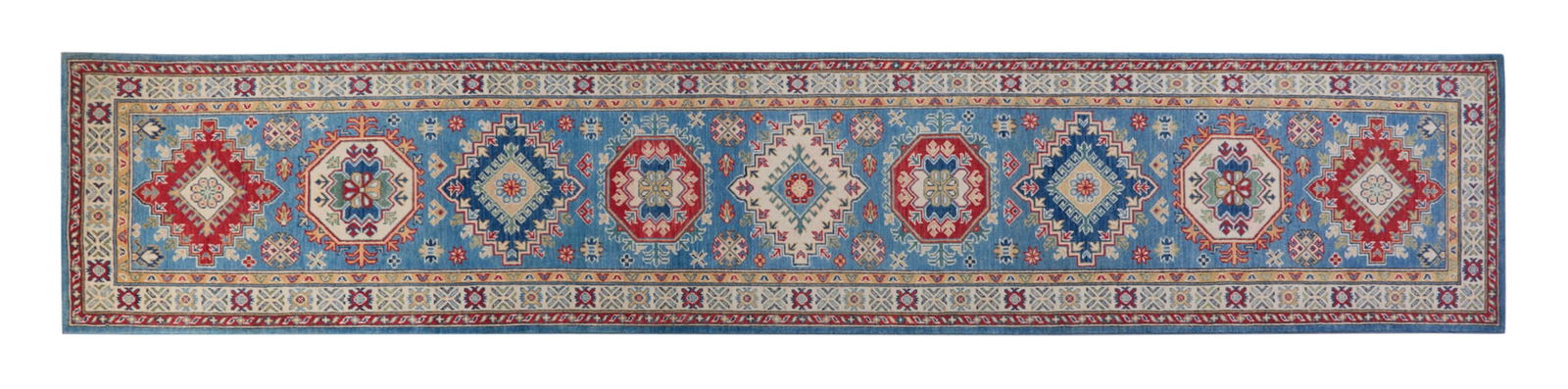 Uzbek Kazak Runner, 2' 8 x 13' 8. (1 of 2)