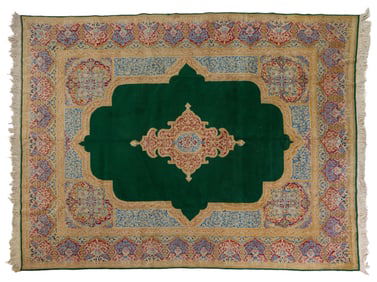 Vintage Persian Kirman Carpet, 9' 10 x 13' 1.