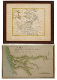 Two Important Maps from the American Revolution, First Sight - H.- 9 3/4 in., W.- 11 1/2 in.,