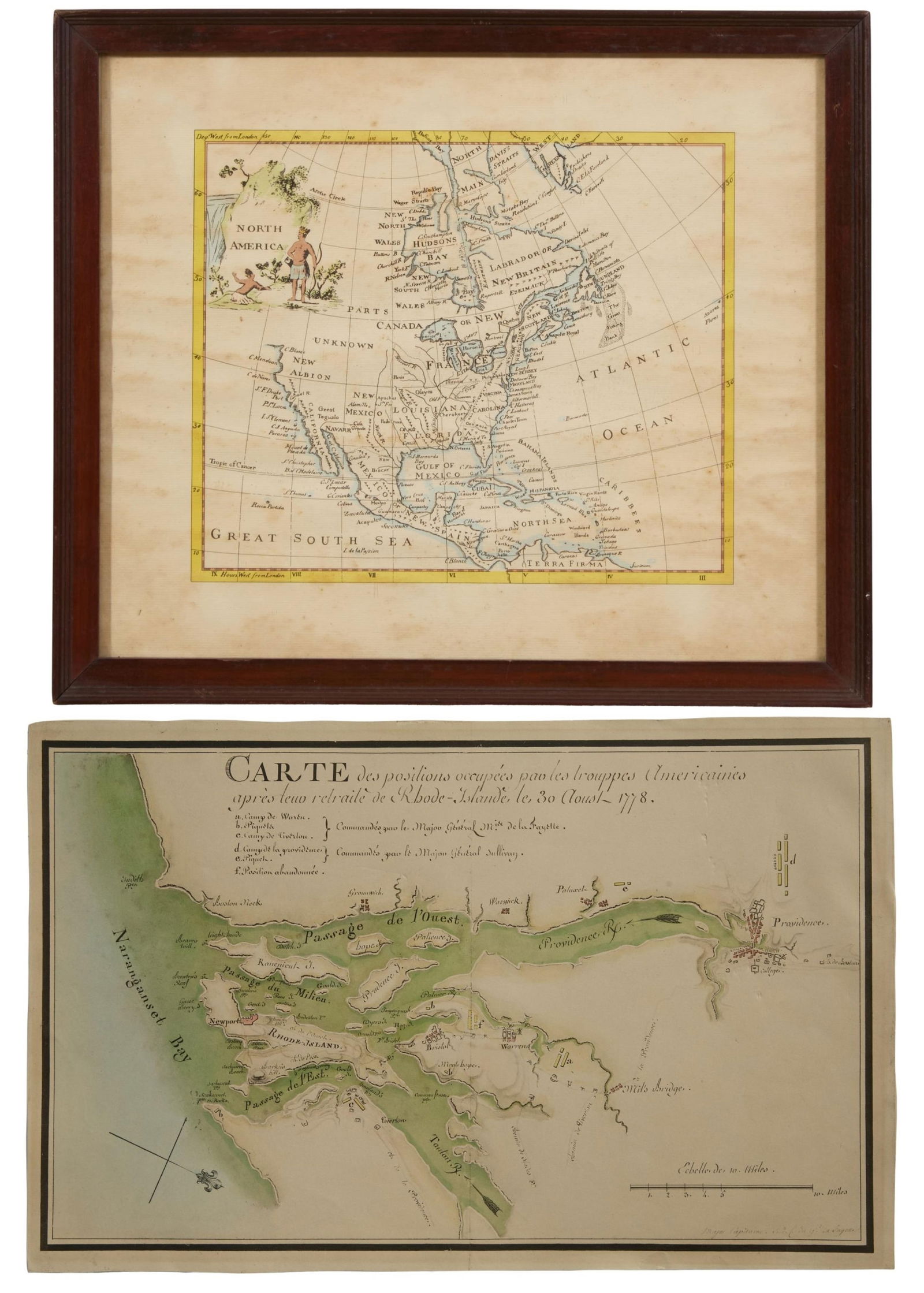 Two Important Maps from the American Revolution, First Sight - H.- 9 3/4 in., W.- 11 1/2 in., (1 of 8)