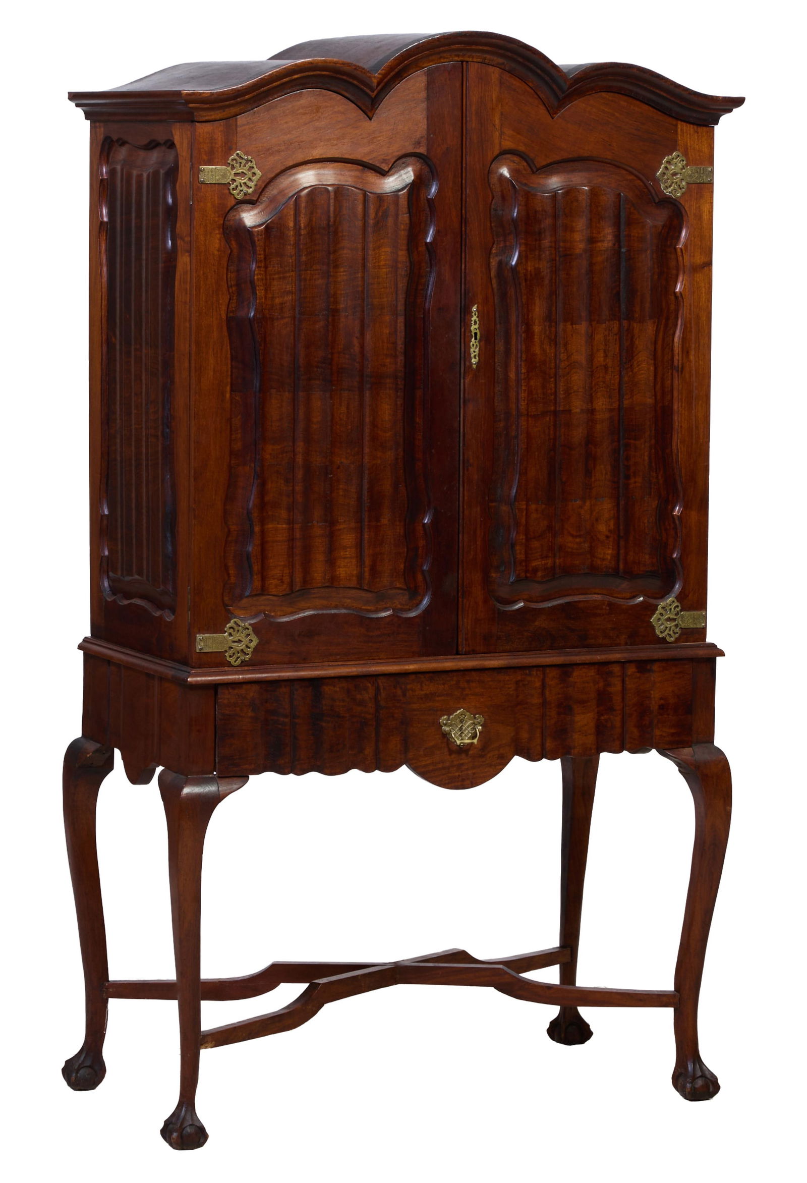 Dutch Style Carved Walnut Cabinet, 20th c., H.- 69 1/2 in., W.- 39 in., D.- 21 1/4 in. (1 of 1)