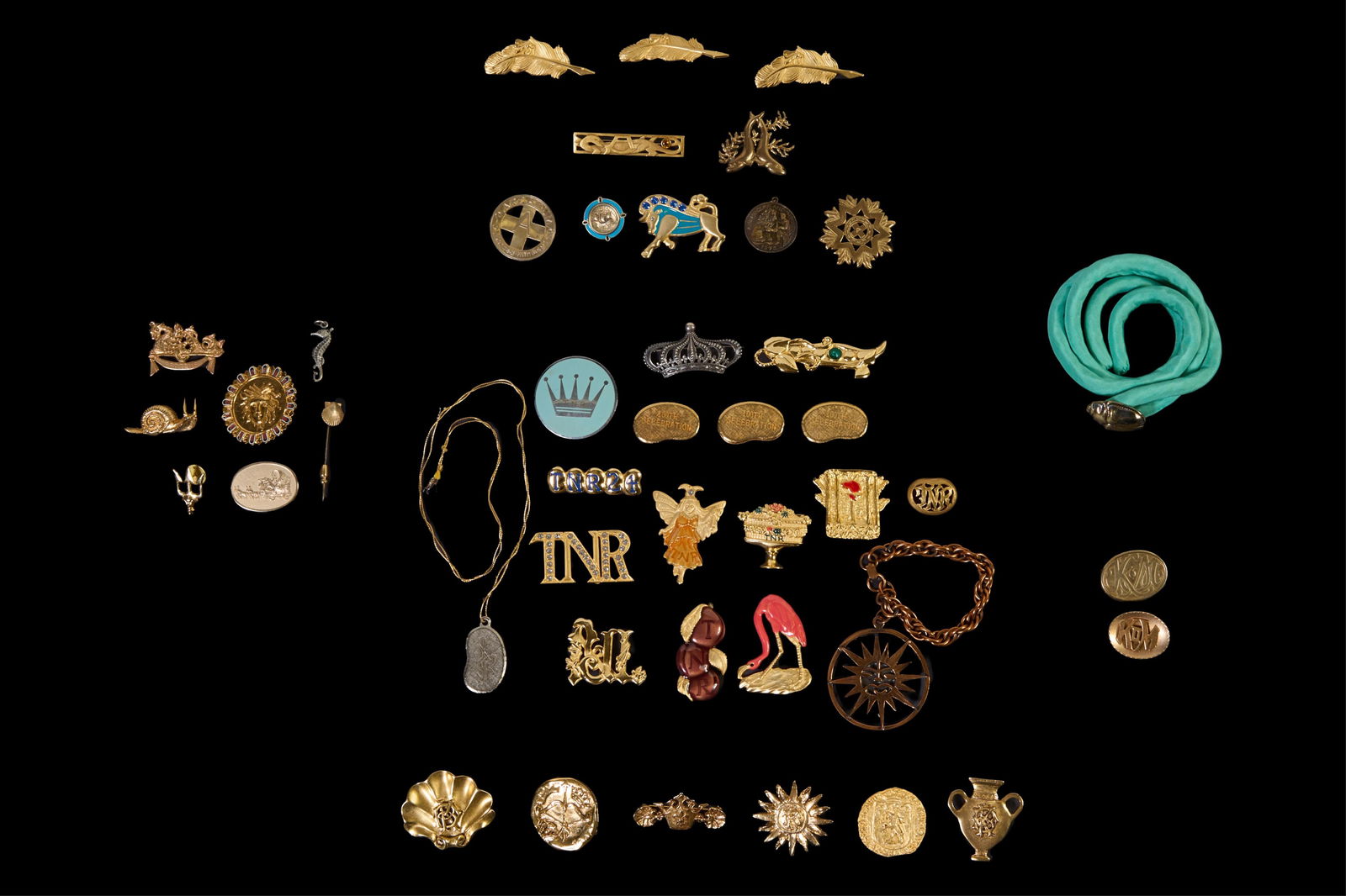 Forty-Five Pieces of Mardi Gras Krewe Favors and Charms, 20th/21st c., (45 Pcs.) (1 of 5)