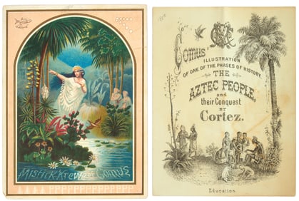 Mardi Gras Ball Invitation and Tableau Program, Mistick Krewe of Comus, 1880, Invitation- H.- 8 1/4