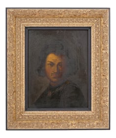Spanish School (Late 17th/Early 18th Century), "Portrait of a Nobleman," H.- 9 in., W.- 6 3/4 in.,