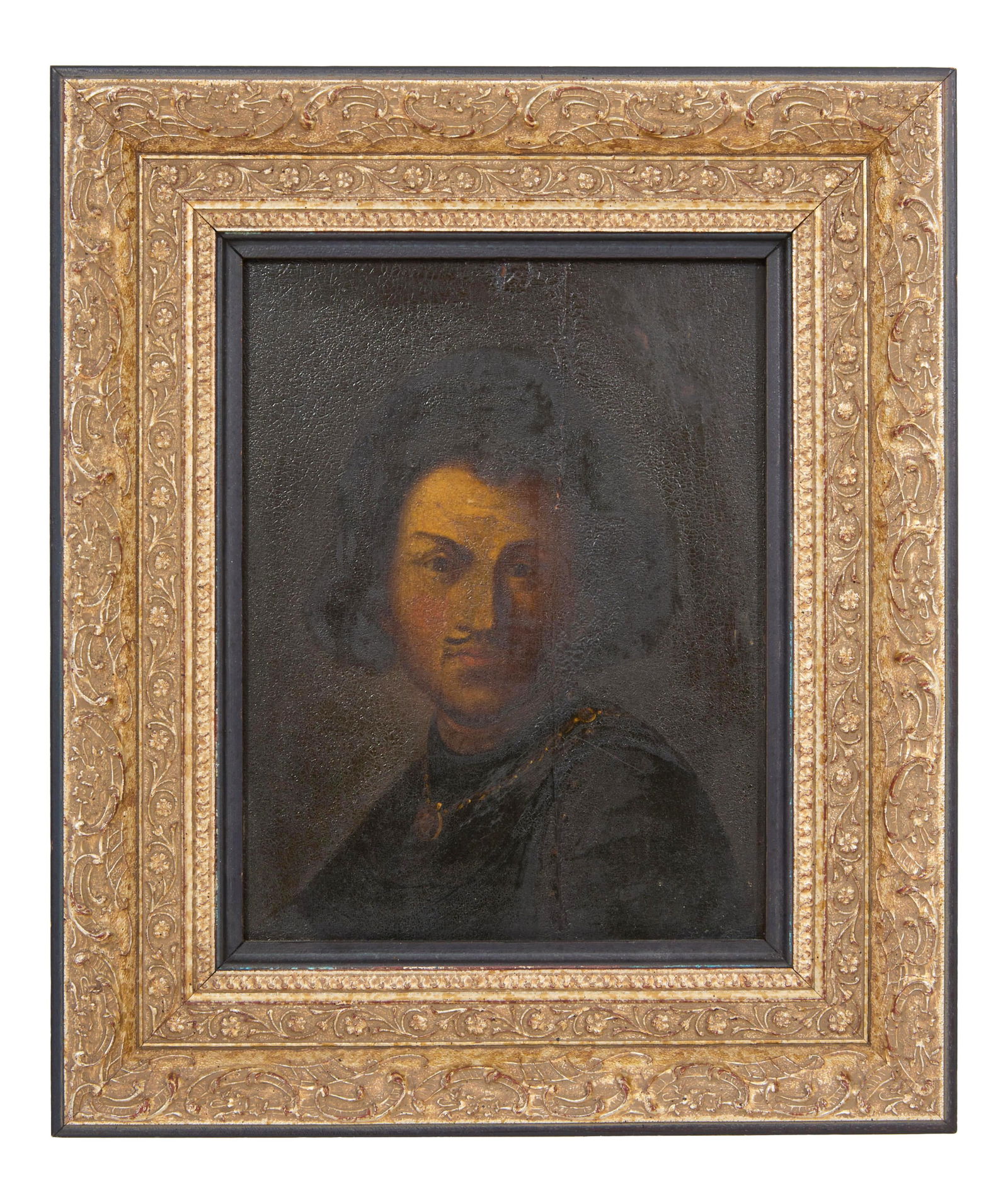 Spanish School (Late 17th/Early 18th Century), "Portrait of a Nobleman," H.- 9 in., W.- 6 3/4 in., (1 of 3)