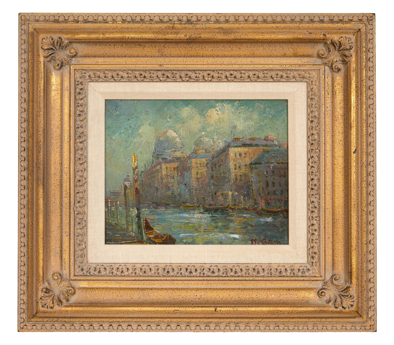 John William Mogan (American/Canadian, 19th/20th Century), "Venice, Grand Canal," H.- 8 in., W.- 10 (1 of 4)