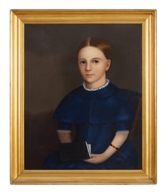 Southern School/New Orleans, "Portrait of Fenella Marie Olivier Hero (1891-1976)," c. 1900, H.- 27