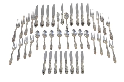 Forty-Three Piece Gorham Sterling Partial Dinner Service, 20th c., App. Total Sterling Wt.- 51.05