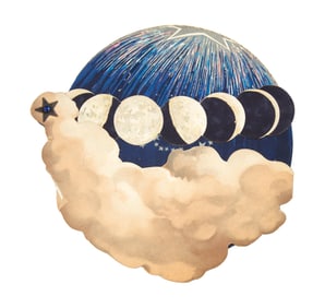 Mardi Gras Ball Invitation, Rex, 1896, Closed- H.- 7 1/2 in., W.- 8 3/4 in.