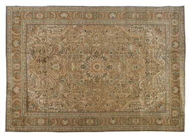Semi Antique Persian Tabriz Carpet, 7' 10 x 11' 1.