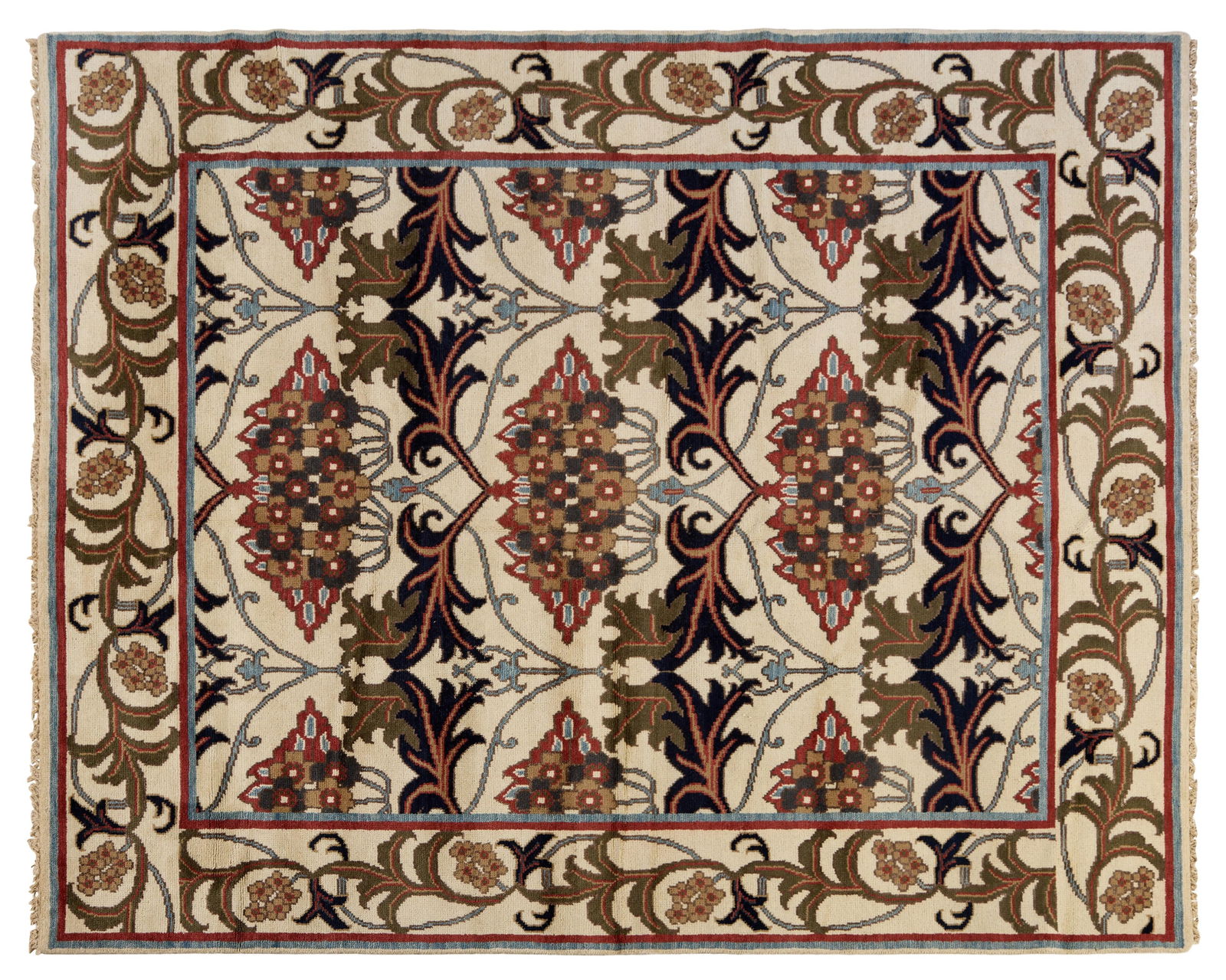 William Morris Arts & Crafts Carpet, 8' x 9' 10.: William Morris Arts & Crafts Carpet, 8' x 9' 10.