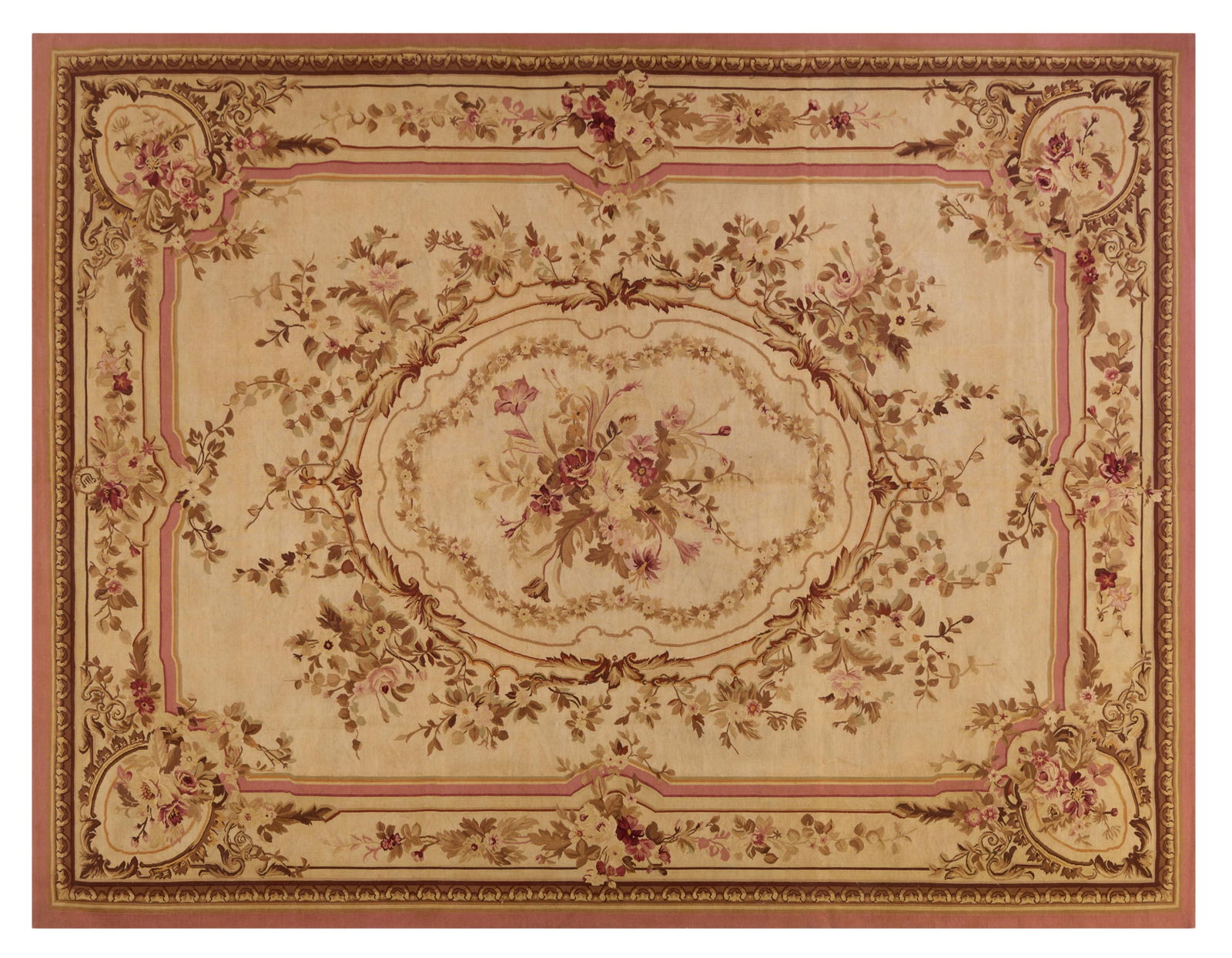 Louis Philippe Aubusson Carpet, 9' 3 x 12'. (1 of 2)