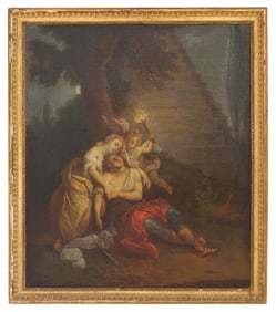 After Charles Coypel (French, 1694-1752), "Pyramus and Thisbe (1725-1735)," c. 1800 copy, H.- 34 in.