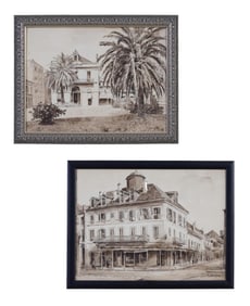 Charlotte Therese Darche (French/Louisiana/California, 1892-1976), Two Iconic Scenes from the French