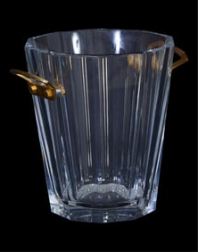 Baccarat Crystal Ice Bucket, France, 20th c., H.- 9 in., W.- 10 in., D.- 8 in.