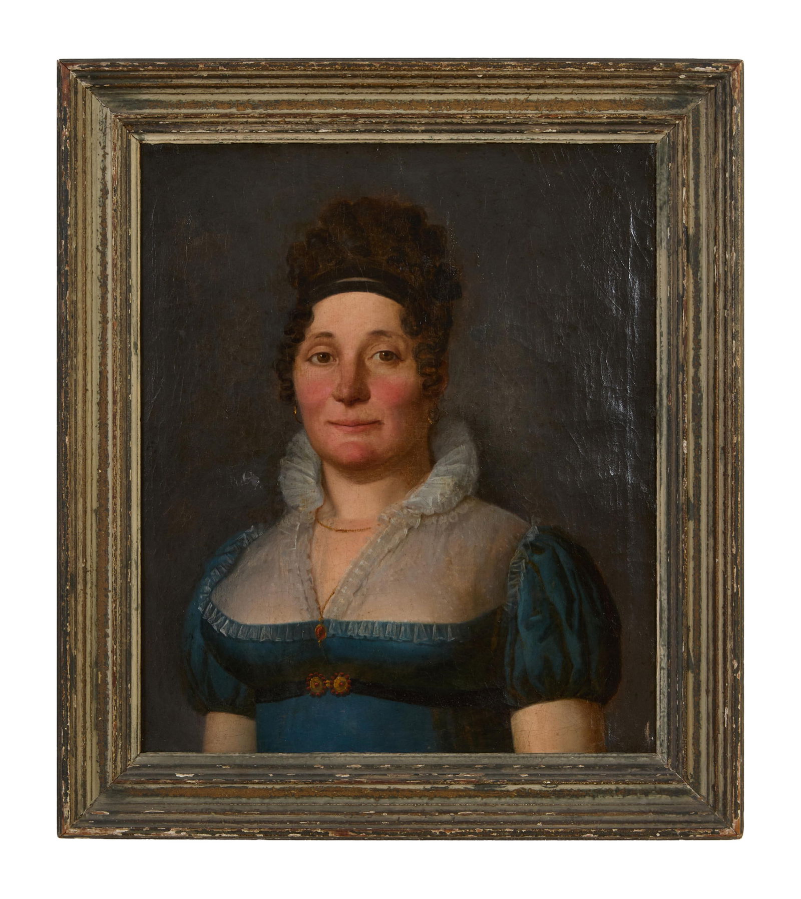 French School (Late 18th/Early 19th Century), "Portrait of a Woman in the Empire Style," H.- 21 1/4 (1 of 3)