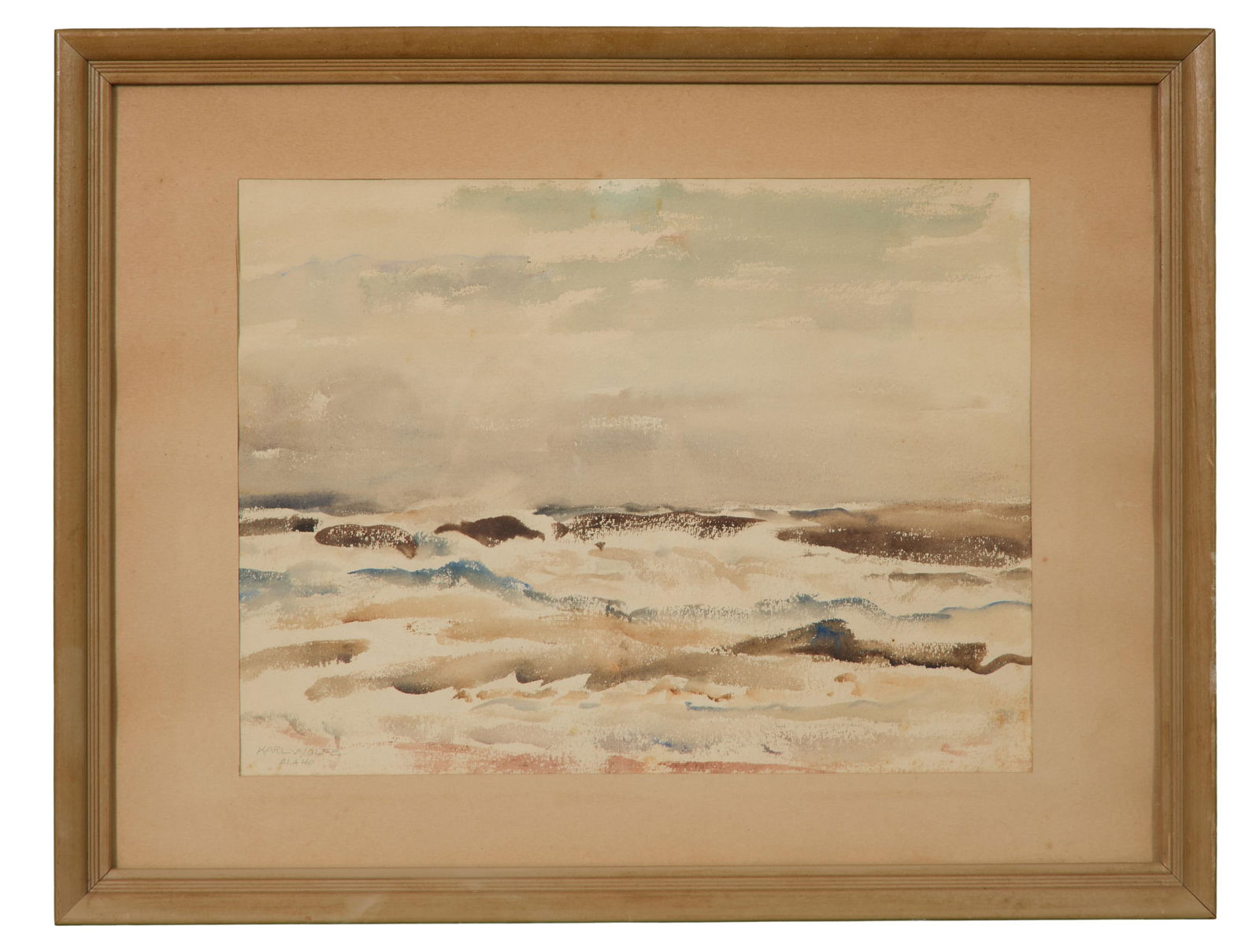 Karl "Ferdinand" Wolfe (American/Mississippi, 1904-1985), "Alabama, Gulf Coast Waves," 1940, Sight- (1 of 18)