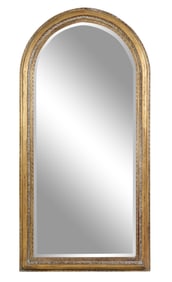 Louis Philippe Inspired Overmantel Mirror, 21st c., H.- 77 in., W.- 38 in.