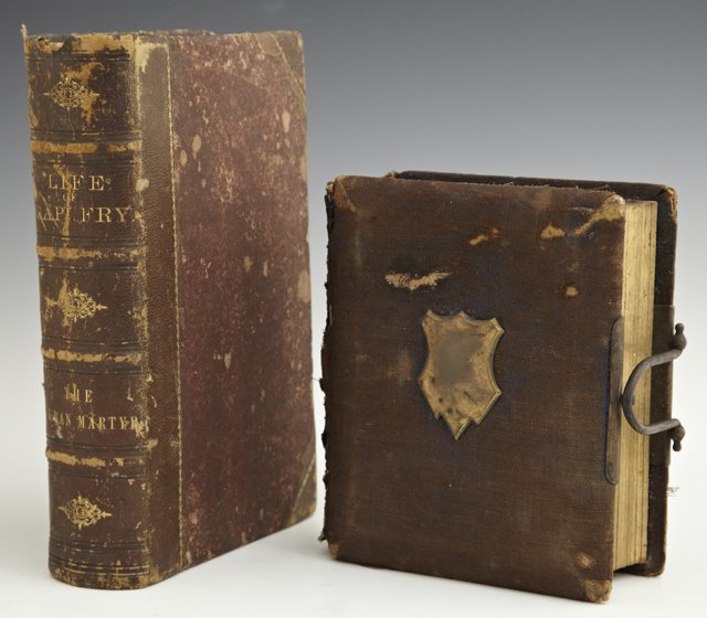 Book- "Life of Capt. Joseph Fry, The Cuban Martyr," 187: Book- "Life of Capt. Joseph Fry, The Cuban Martyr," 1875, by Jeanie Mort Walker, together with a photo album from the Walker family of Woodstock plantation, the album containing a photo of the author.